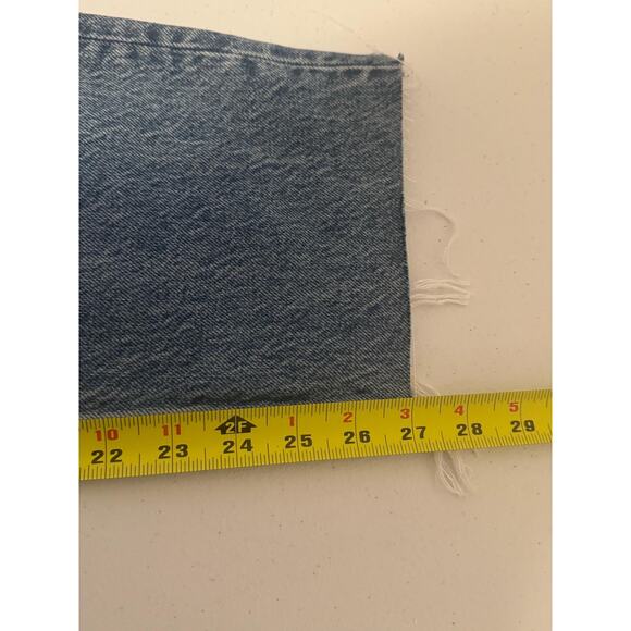 Boyish Jeans Womens 27 Blue The Tommy High Rise Straight Distressed Vegan Denim - Picture 9 of 16